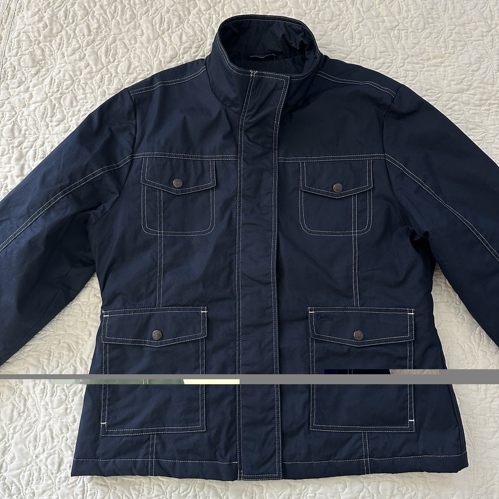 Outback Trading Co Oilskin Field Blue Ridge Jacket Men's Extra Large Lined 29665 - Picture 8 of 16